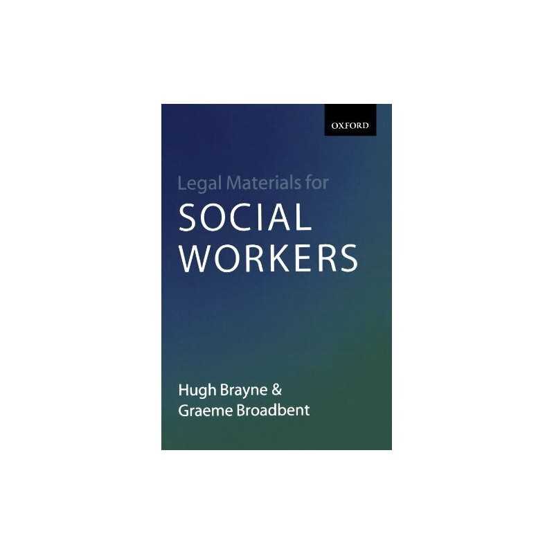Legal Materials For Social Workers (Blackstone Press) by Brayne, Hugh Paperback