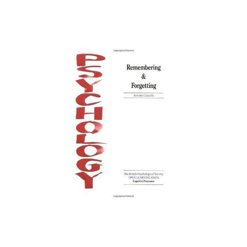 Remembering and Forgetting (Open Le..., Cassells, Annet