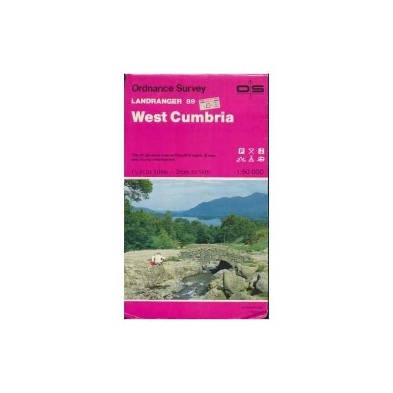 Landranger Maps: West Cumbria Sheet 89 (... by Ordnance Survey Sheet map, folded