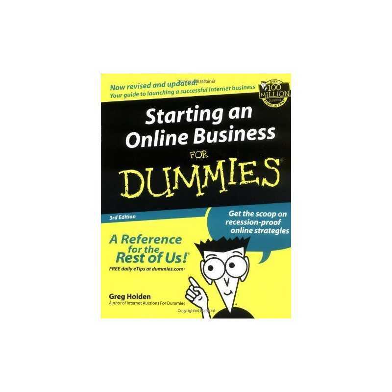 Starting an Online Business for Dummies by Holden, Greg Paperback Book