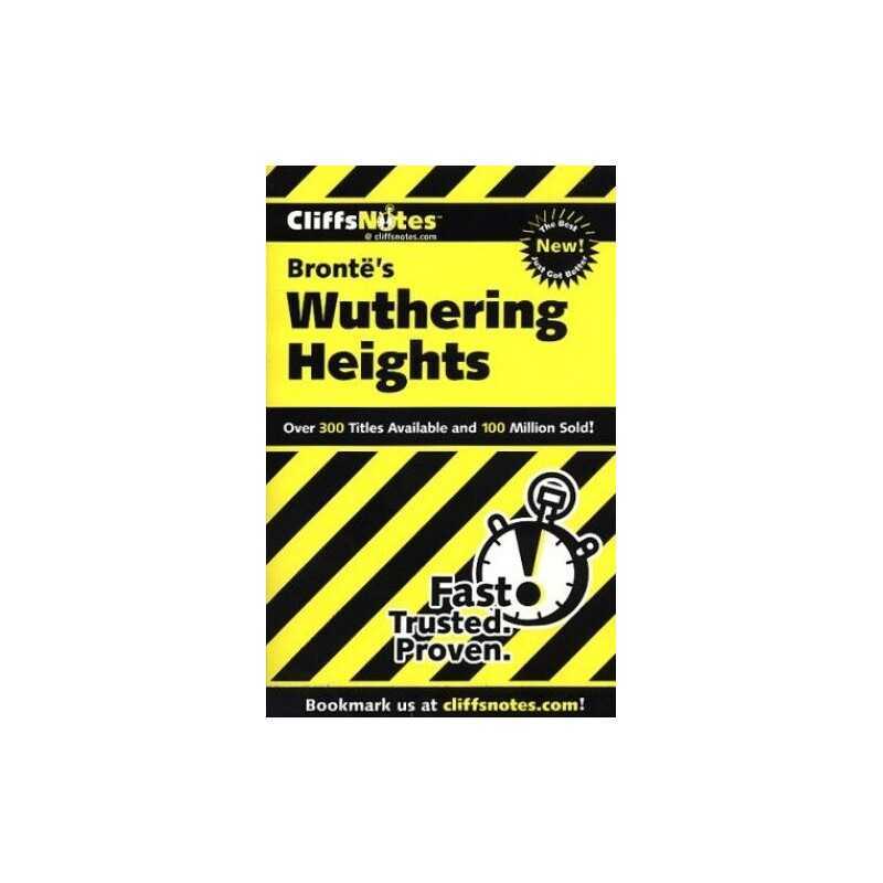 CliffsNotes on Brontes Wuthering Heights (... by Wasowski, Richard P. Paperback