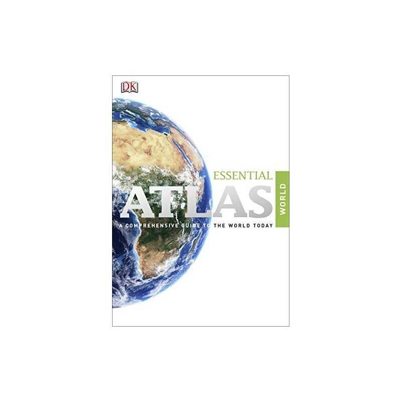 Essential Atlas of the World (World Atlas) by DK Hardback Book  Fast