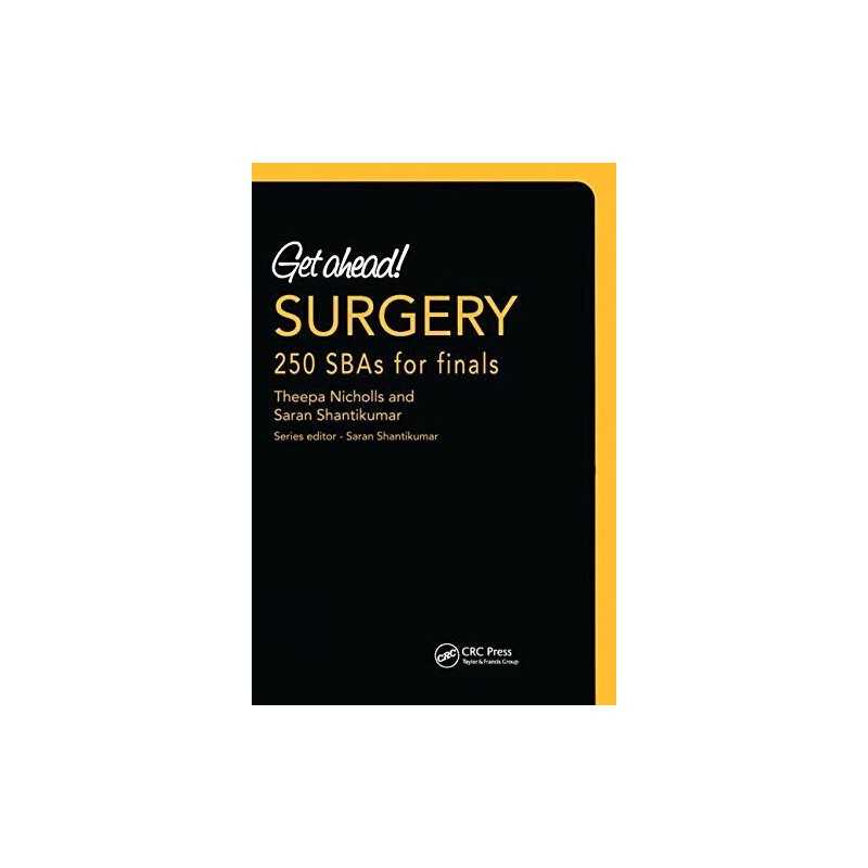 Get ahead! Surgery: 250 SBAS for Finals by Shantikumar, Saran Paperback Book The