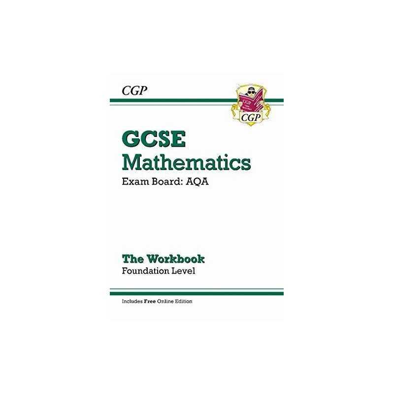 GCSE Maths AQA Workbook with online edition - Foundati... by CGP Books Paperback