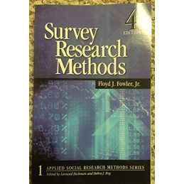 Survey Research Methods (Applied So..., Fowler, Floyd J