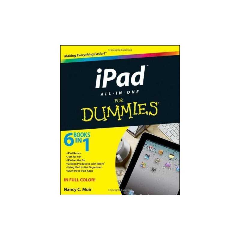 IPad All-in-One For Dummies by Muir, Nancy C. Paperback Book
