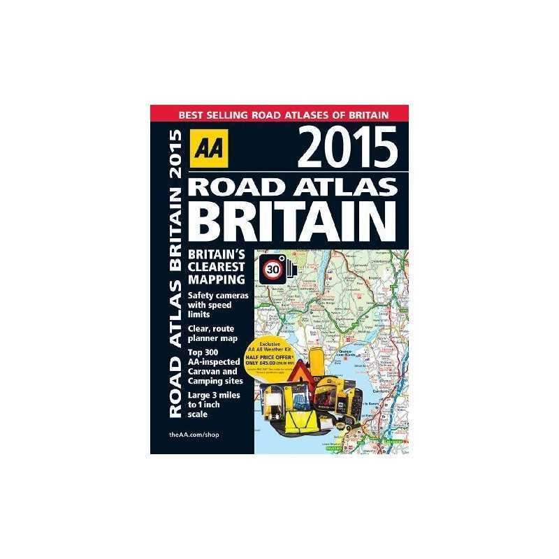 AA Road Atlas Britain 2015 (Road Atlas), AA Publishing