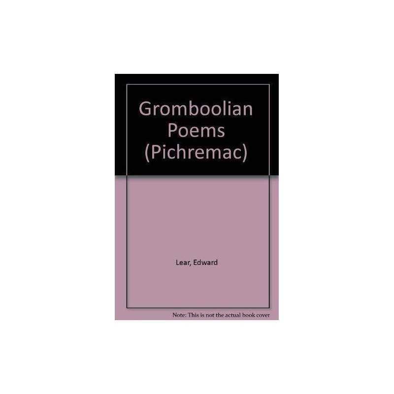 Edward Lears Gromboolian Poems (Pichr..., Lear, Edward