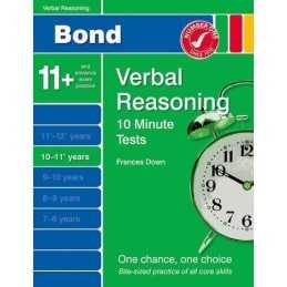 Bond 10 Minute Tests Verbal Reasoning 10-11+ yrs by Down, Frances Book