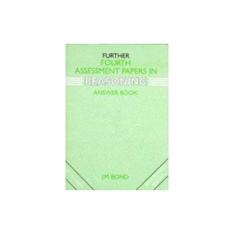 4th Year Papers (Further fourth assessment) by Bond, J. M. Pamphlet Book The