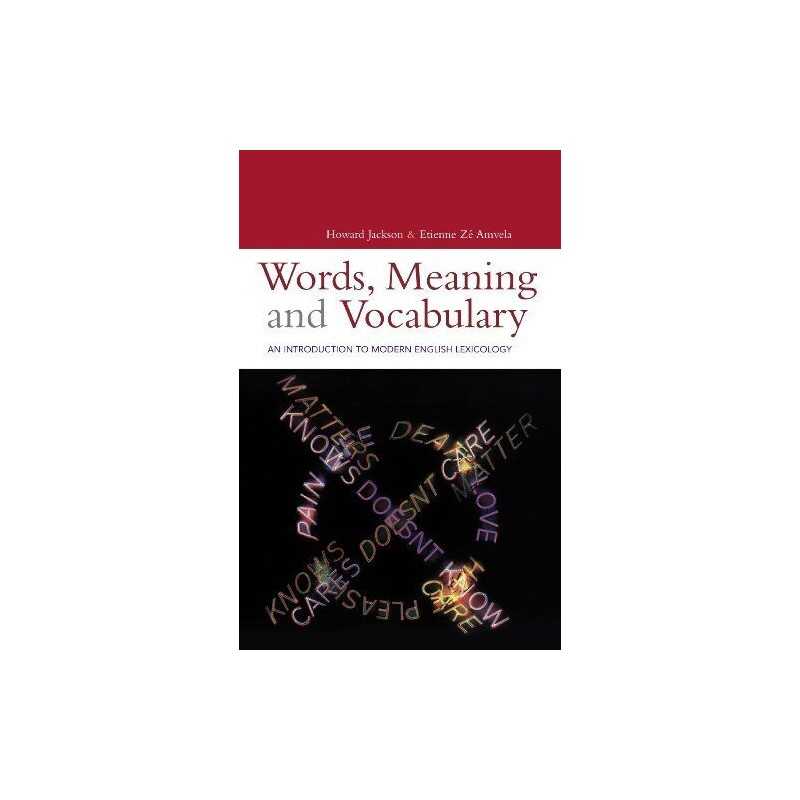 Words, Meaning and Vocabulary, Ze Amvela, Etienne