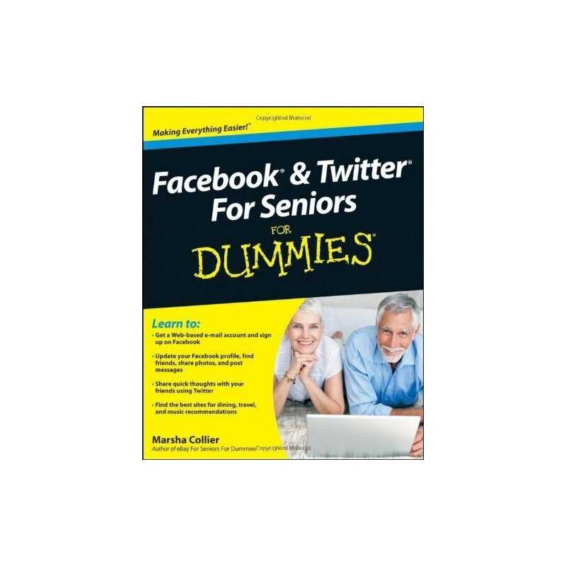 Facebook and Twitter For Seniors Fo..., Collier, Marsha