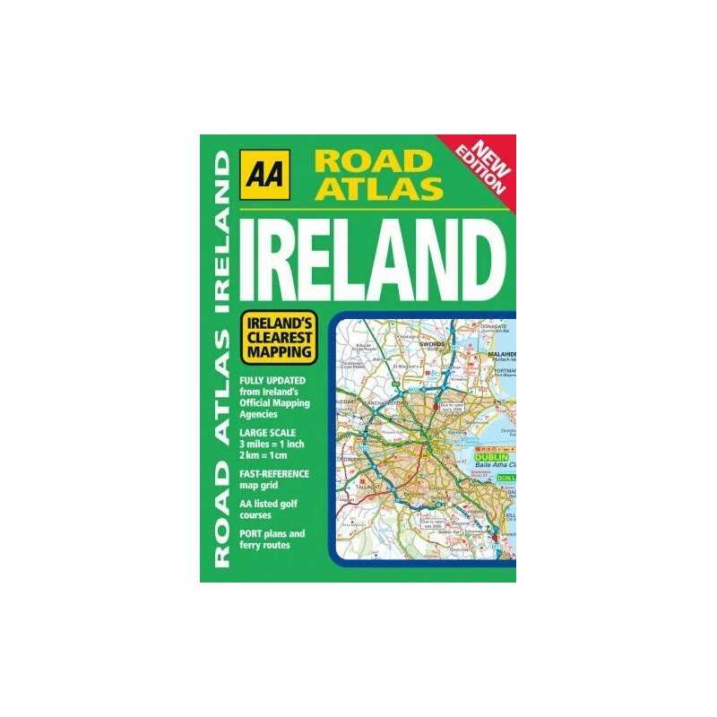 AA Road Atlas Ireland Paperback Book