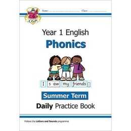 New KS1 Phonics Daily Practice Book: Year 1 - Summer Term: super... by CGP Books