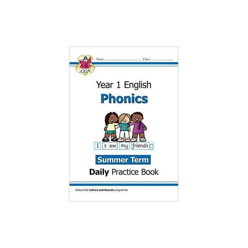 New KS1 Phonics Daily Practice Book: Year 1 - Summer Term: super... by CGP Books