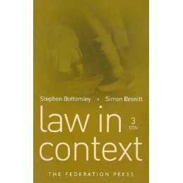 Law in Context by Bronitt, Simon Paperback Book