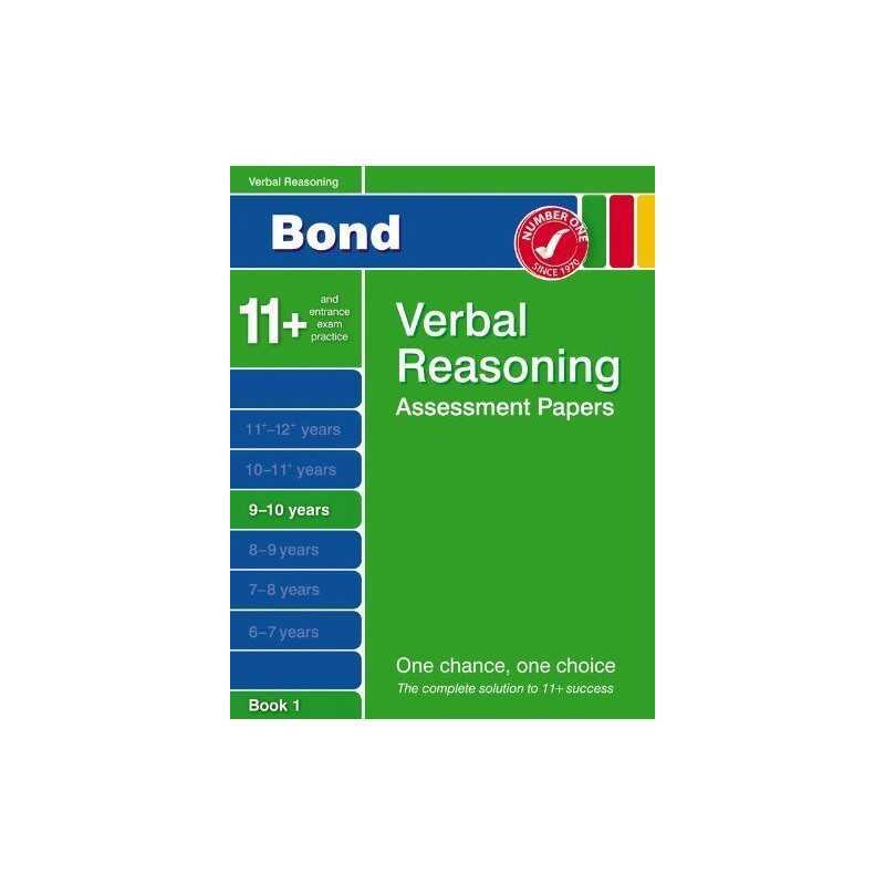Bond Papers in Verbal Reasoning 9-10 years: Third Pape... by J.M. Bond Paperback