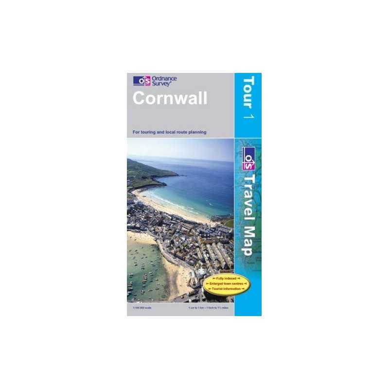 Cornwall by Ordnance Survey Sheet map, folded Book