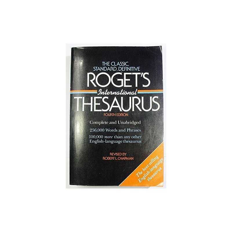Rogets International Thesaurus by Chapman PhD, Robert L Hardback Book