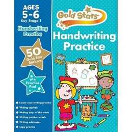 Gold Stars Handwriting Practice Ages 5-6 KS1 by Parragon Book  Fast