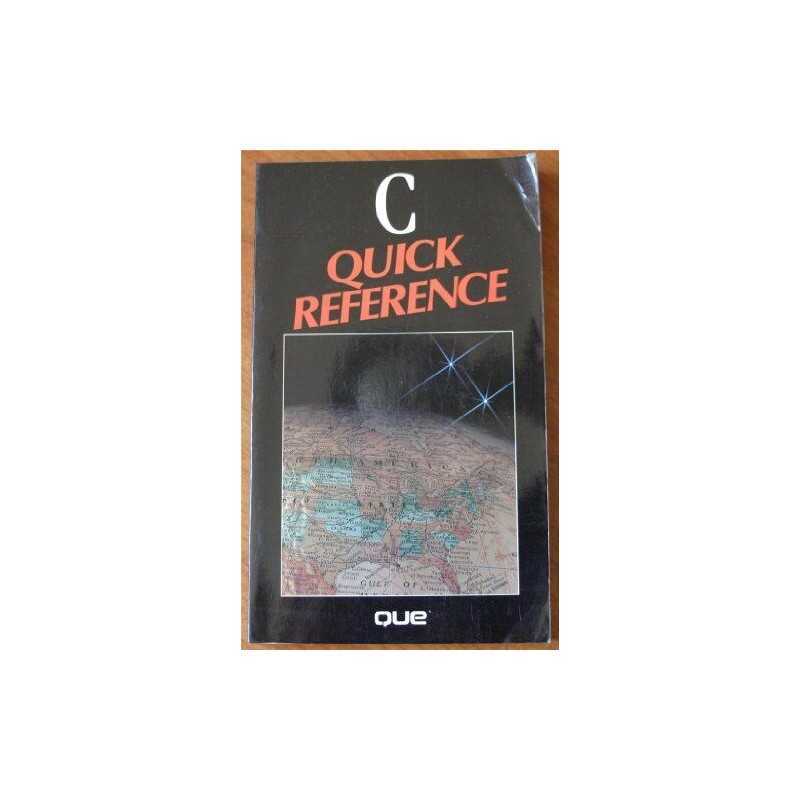 C. Quick Reference by Que Paperback Book