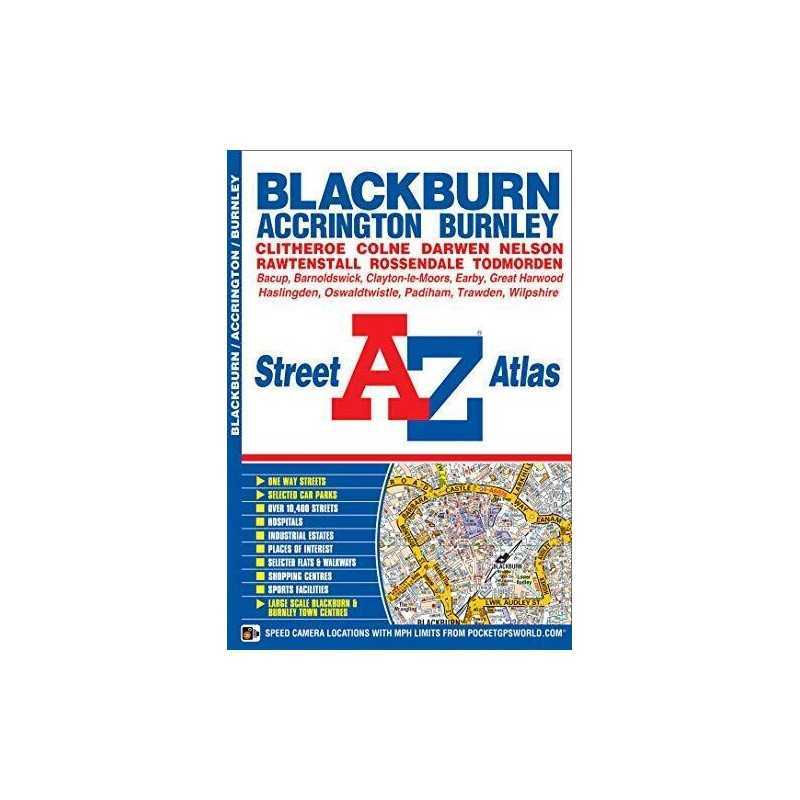 Blackburn & Burnley Street Atlas by Geographers A-Z Map Company Paperback Book