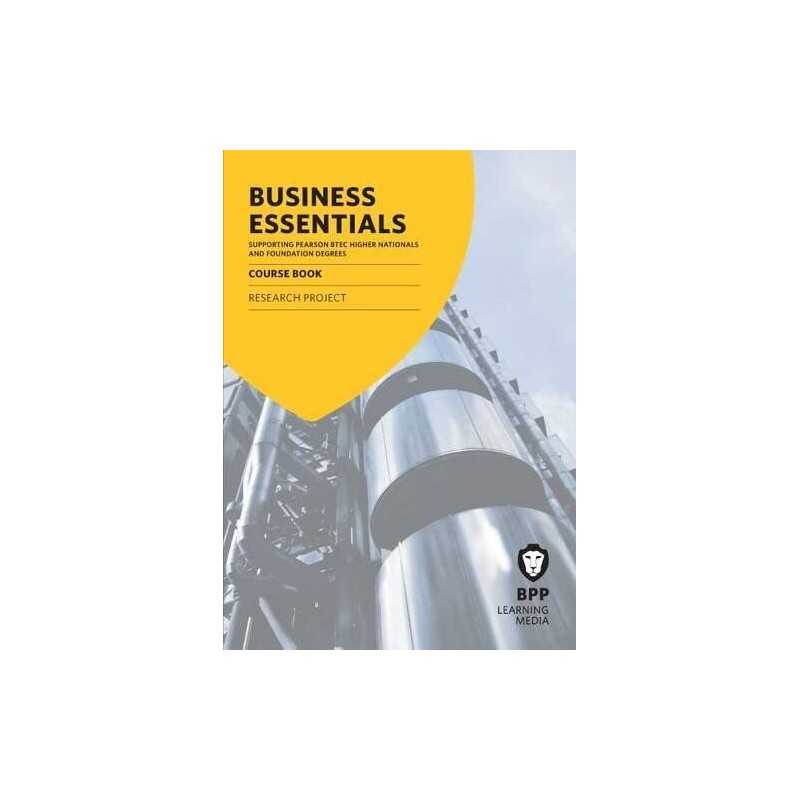 Business Essentials Research Project: Study Text by BPP Learning Media Book The