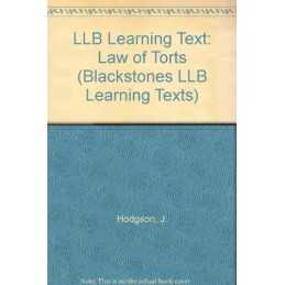 Law of Torts (Blackstones LLB Learning Texts) by Lewthwaite, J. Paperback Book