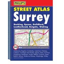 Philips Street Atlas Surrey: Spiral Edition (Philips Street At... Spiral bound