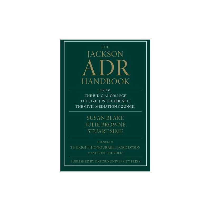 The Jackson Adr Handbook by Blake, Susan Book