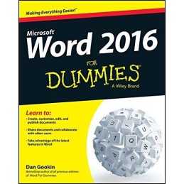 Word 2016 For Dummies (Word for Dummies) by Gookin Book
