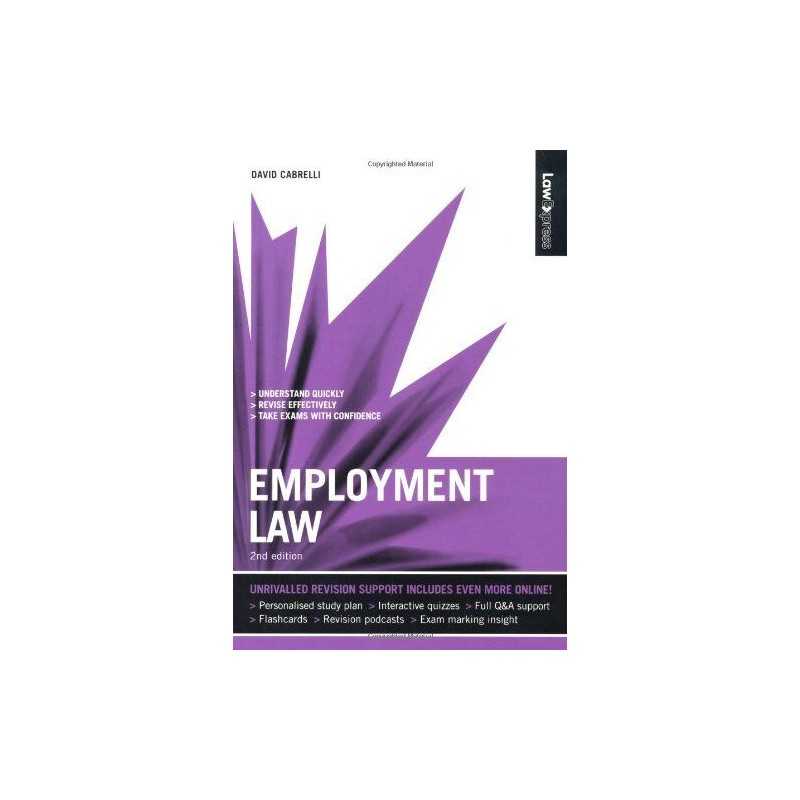 Law Express: Employment Law (Revision Guide) by Cabrelli, David Paperback Book