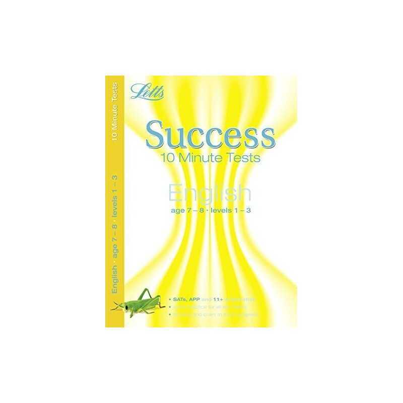 English Age 7-8: 10-Minute Tests (Letts Key Stage 2 Success) Paperback Book The