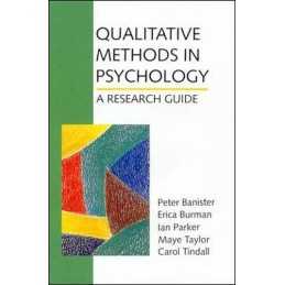 Qualitative Methods in Psychology: A Research Guide by Ian Parker Paperback The