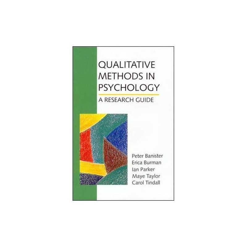 Qualitative Methods in Psychology: A Research Guide by Ian Parker Paperback The