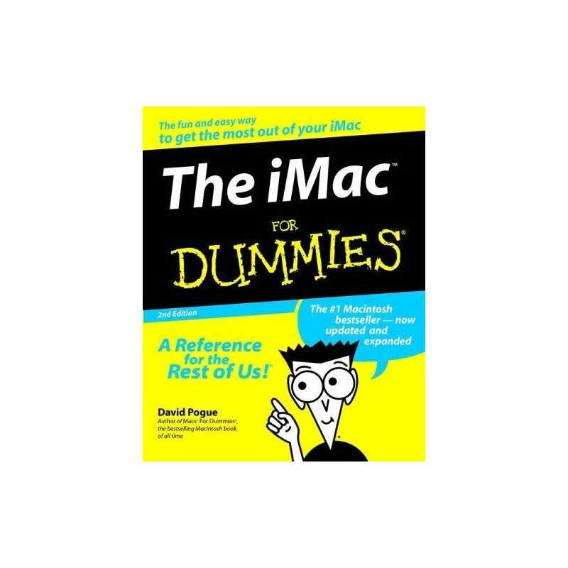 The iMac For Dummies (For Dummies S.) by Pogue, David Paperback Book