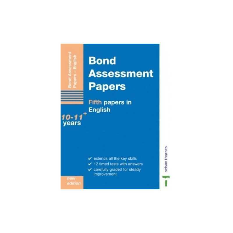 Fifth Papers in English 10-11+ (Bond Assessment Pa... by Lindsay, Sarah Pamphlet