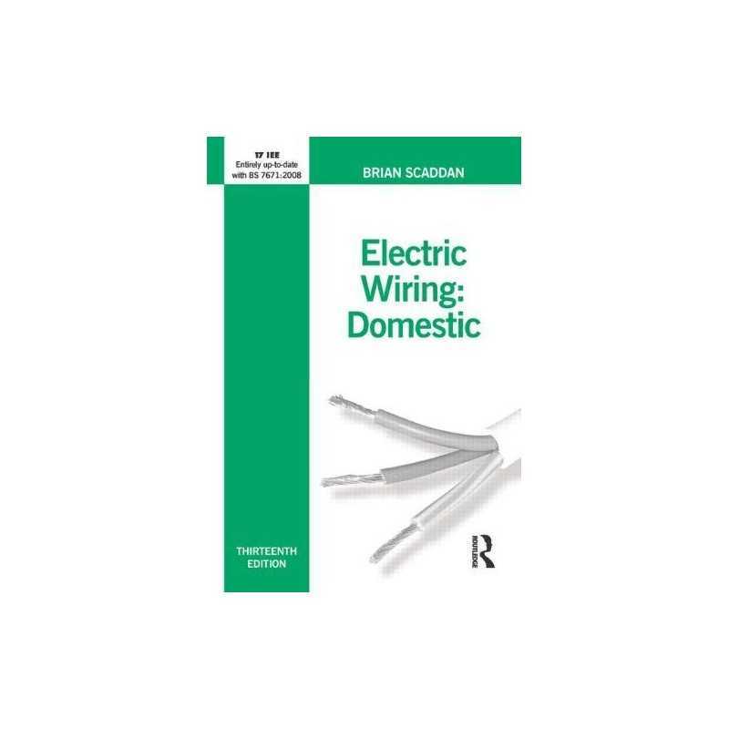 Electric Wiring for Domestic Installers by Scaddan, Brian Paperback Book The