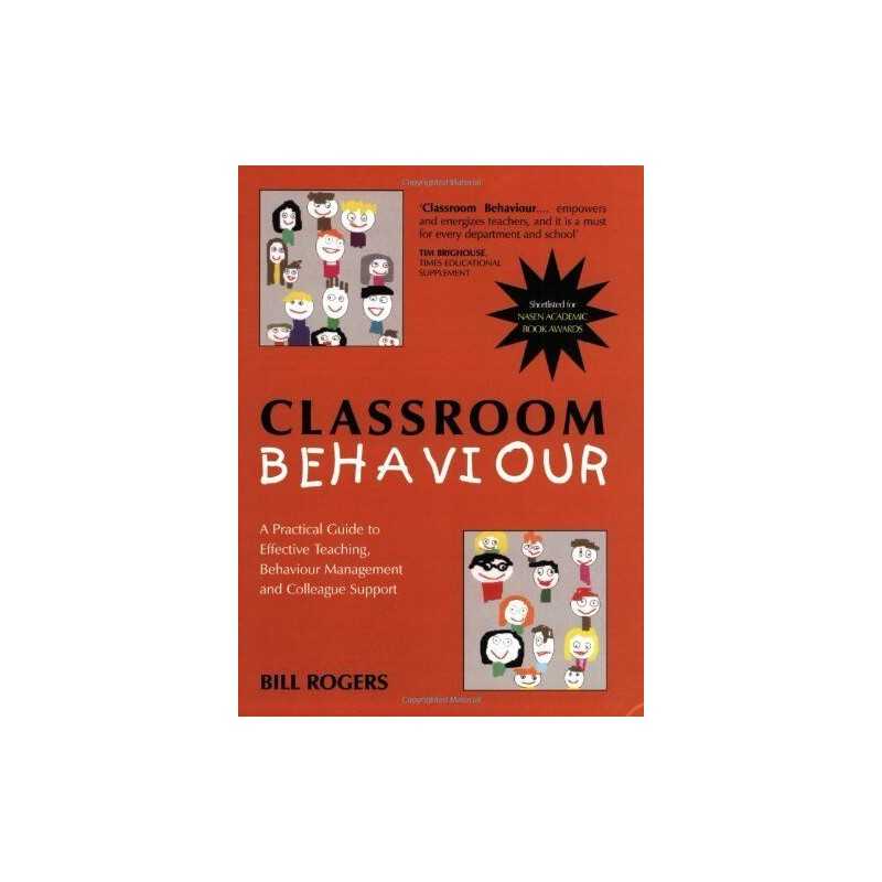 Classroom Behaviour by Rogers, Bill Paperback Book