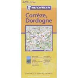 Michelin France: Correze, Dordogne Map No. 329 (Miche... by Michelin Travel Publ