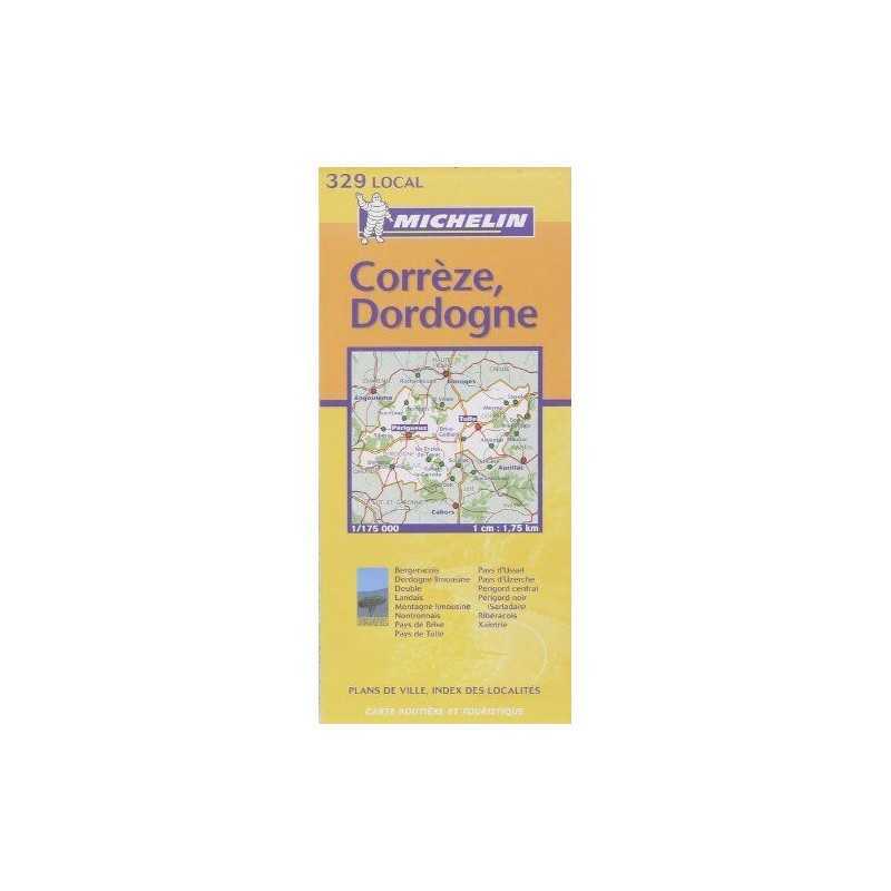 Michelin France: Correze, Dordogne Map No. 329 (Miche... by Michelin Travel Publ