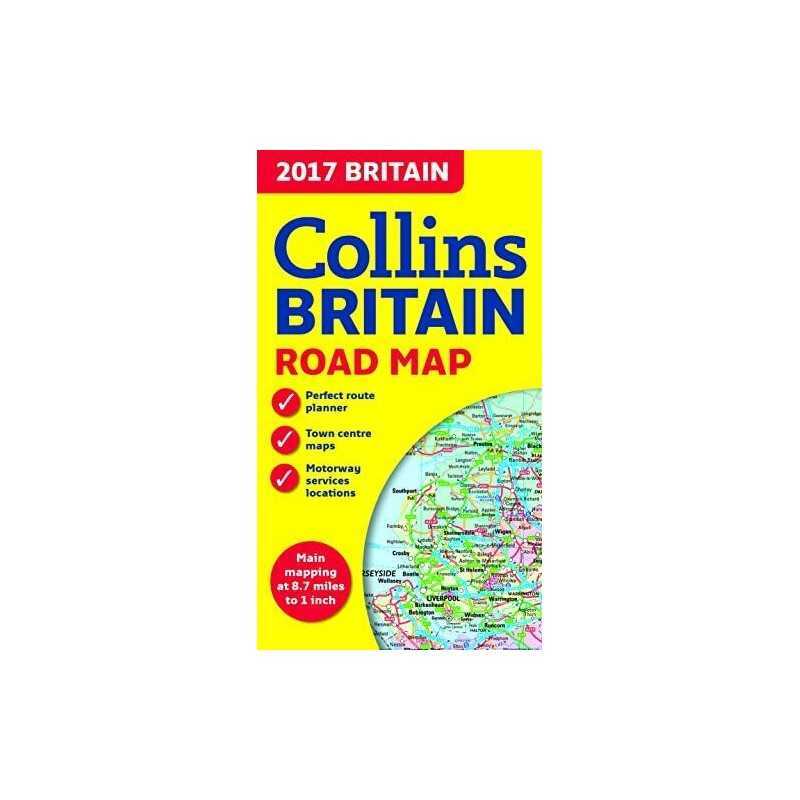 2017 Collins Map of Britain (Collins Maps) by Collins Maps Book  Fast