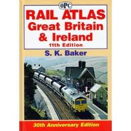 Rail Atlas Great Britain and Ireland by Baker, Stuart K Hardback Book