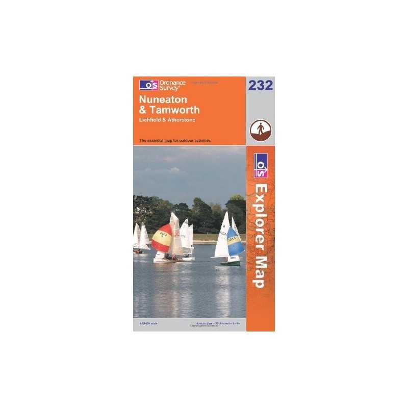 Nuneaton and Tamworth (Explorer Maps) (O... by Ordnance Survey Sheet map, folded