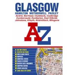 Glasgow Street Atlas by Geographers A-Z Map Company Spiral bound Book