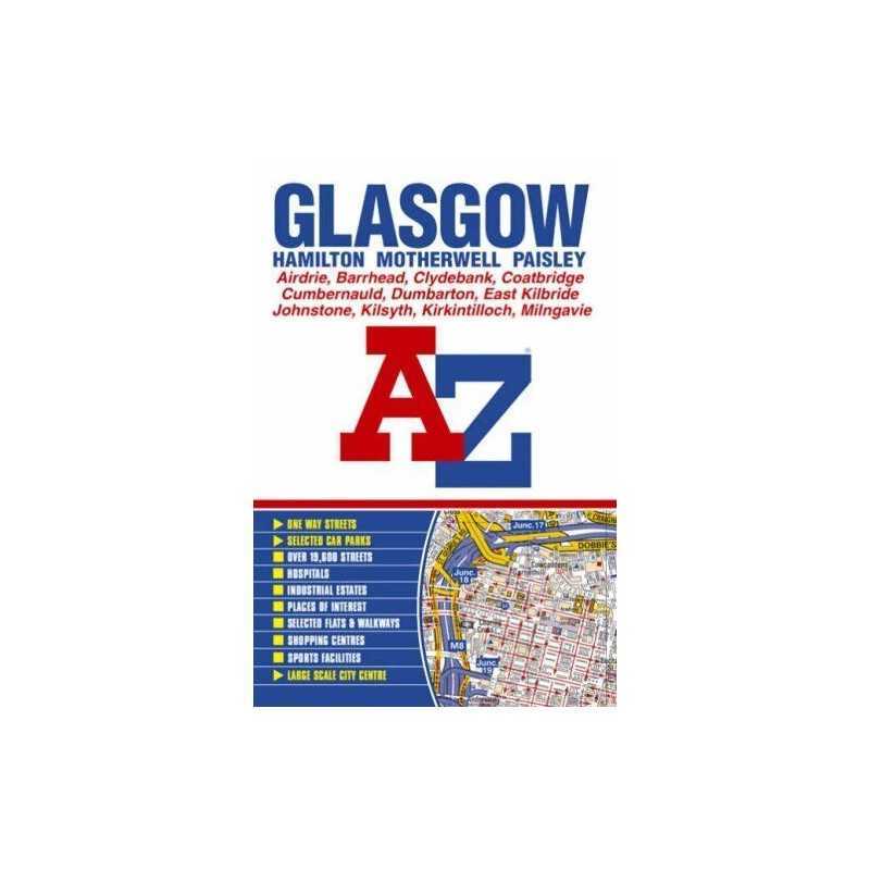 Glasgow Street Atlas by Geographers A-Z Map Company Spiral bound Book