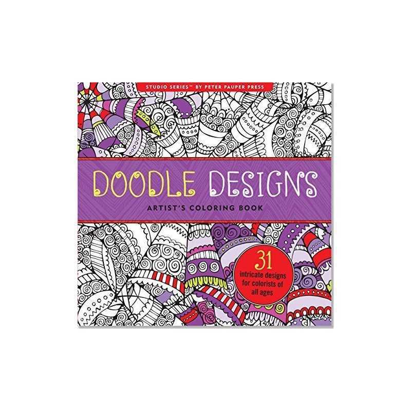 Doodle Designs Adult Coloring Book (31 stress-relieving... by Peter Pauper Press