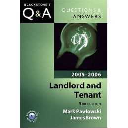 Q&A: Landlord and Tenant 2005 and 2006 by Brown, James Paperback Book