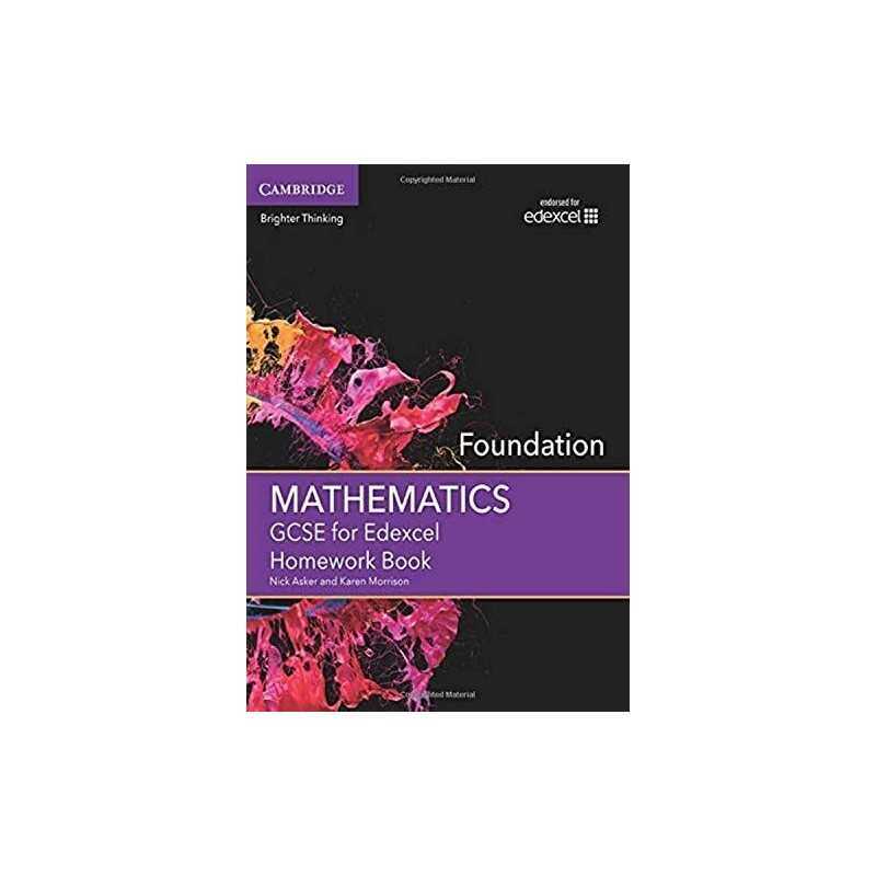 GCSE Mathematics for Edexcel Foundation Homework Book (GCSE Ma... by Asker, Nick