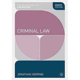 Criminal Law (Palgrave Macmillan Law Masters) by Herring, Jonathan Book The